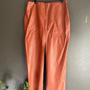 Leather Pencil Skirt